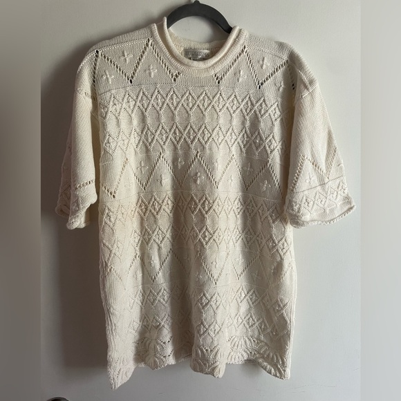 Vintage Heirlooms short sleeve sweater - Picture 2 of 6